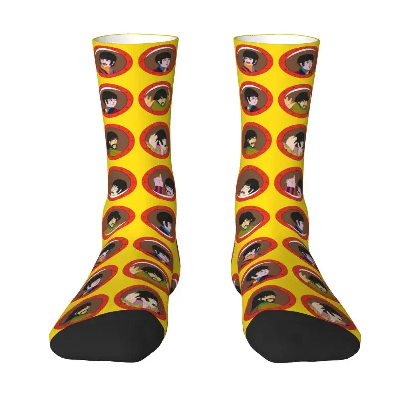 Heavy Metal Rock The Beatle Men's Crazy Crew Socks Unisex Cute Breathable 3D Printed Happy Funny Dress Socks