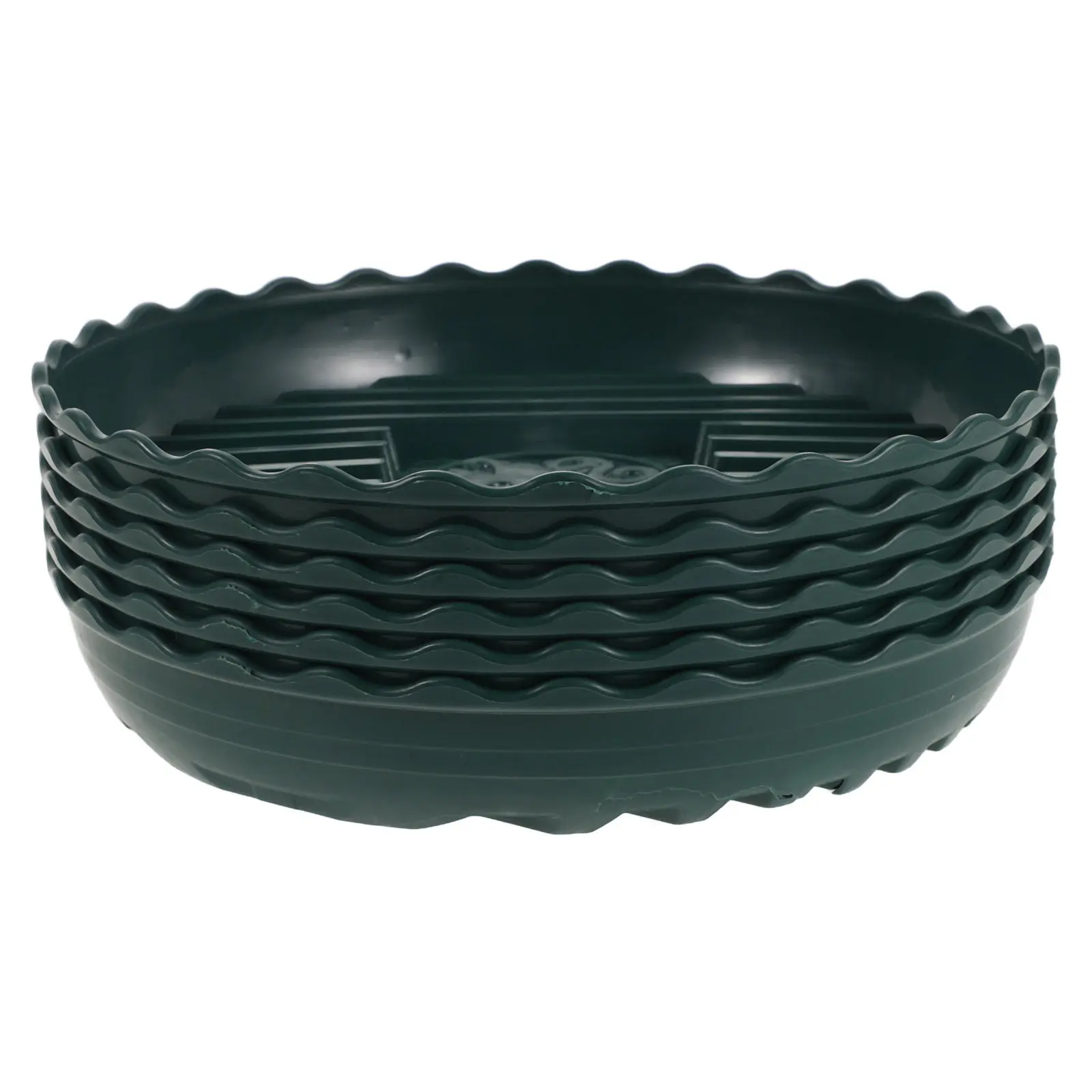 6Pcs Resin Thickened Round Planter Base Saucer Stable Garden Pot Drainage Tray Indoor Plant Water Catcher Tray for Flowerpots