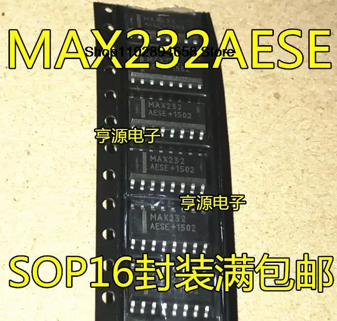 5 pezzi MAX232 MAX232AESE RS-232 SOP16