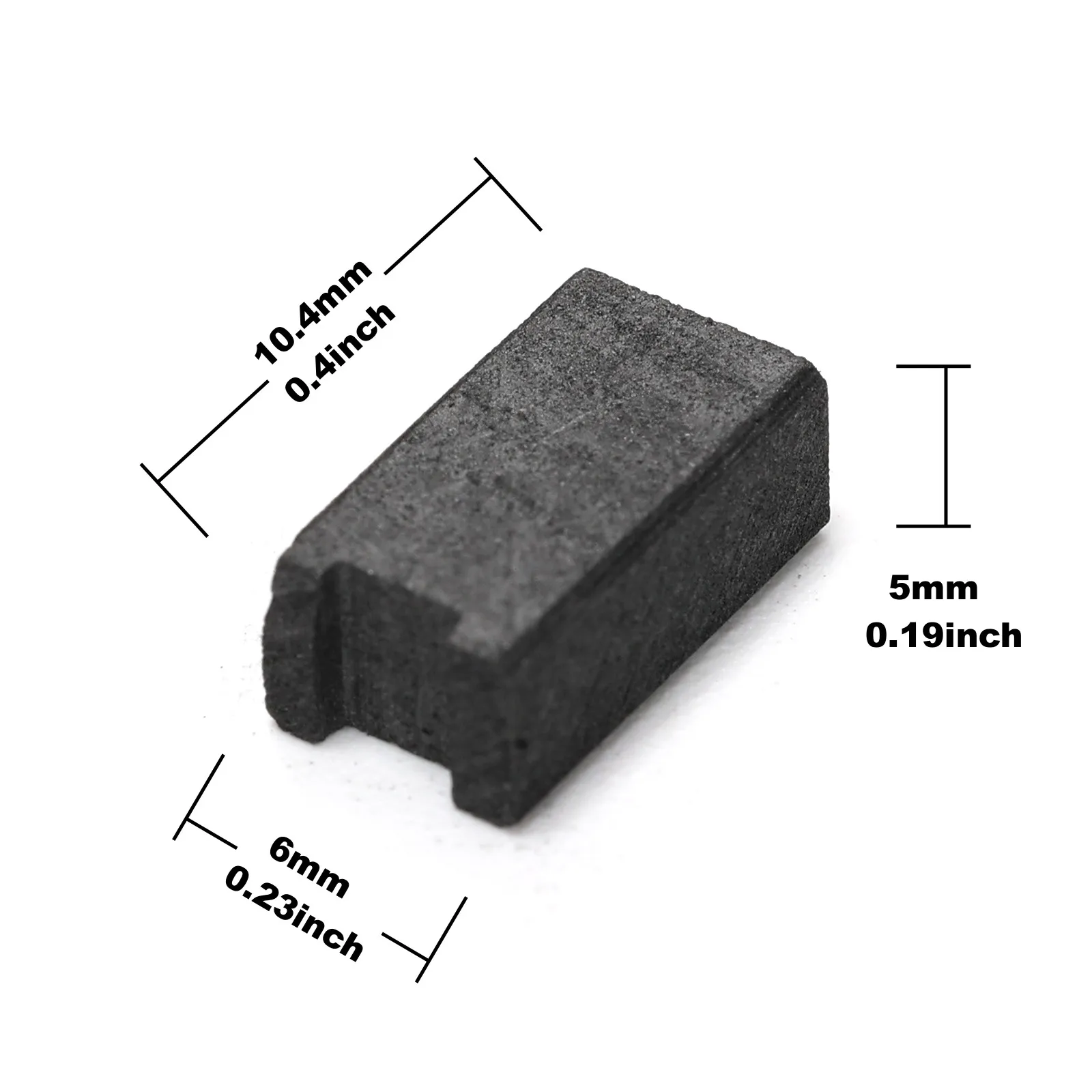 Imagem -02 - Escovas de Carbono para Máquina de Café Motor Compatível com Siemens eq Eq5 Eq6 Eq7 Eq8 104x6x5 mm Peças