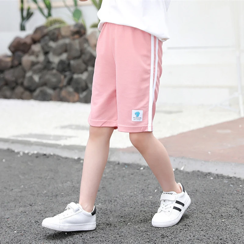 Boys Girls Summer Shorts Thin Elastic Short Pants for Kids Outfits Teenage 2T-11T Sport Shorts Toddler Children Short Trousers