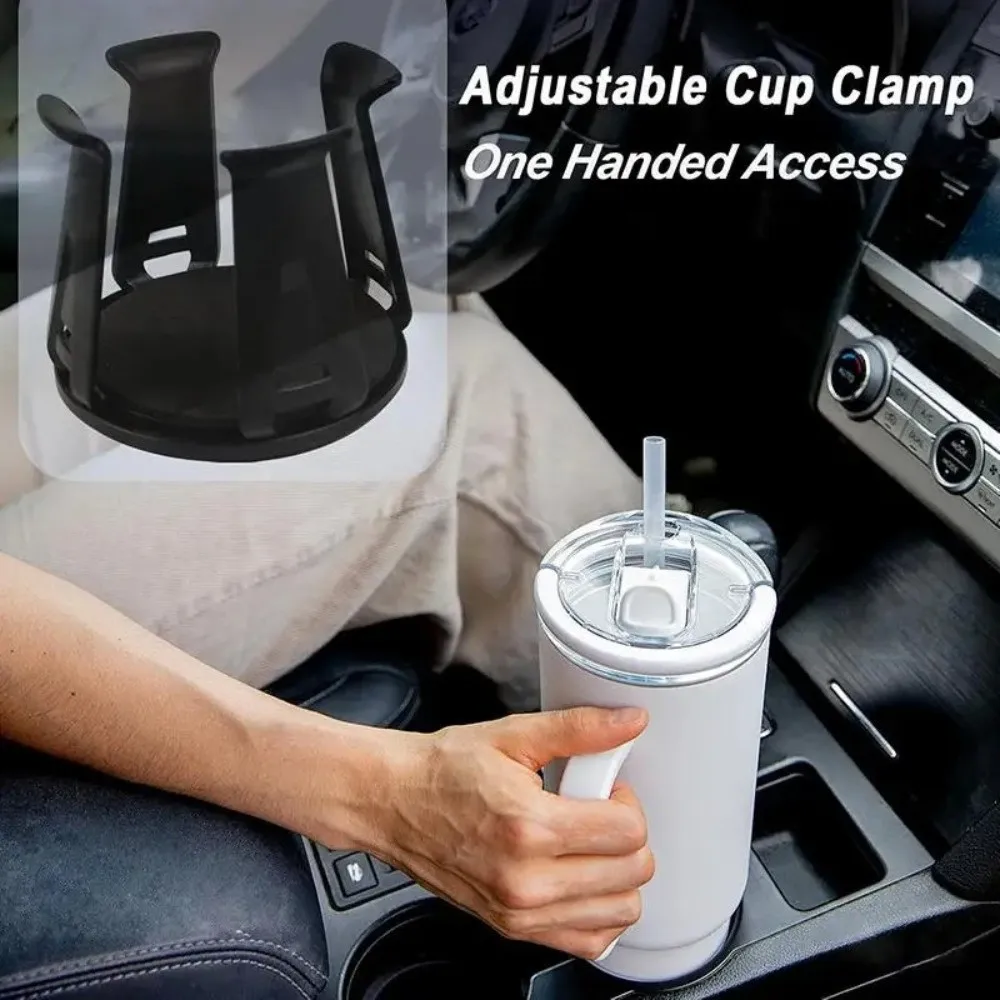 New Black Car Beverage Holder Fixed Shelf Sturdy Cup Bottle Holder Multifunction Cup Storage Rack Car Interior