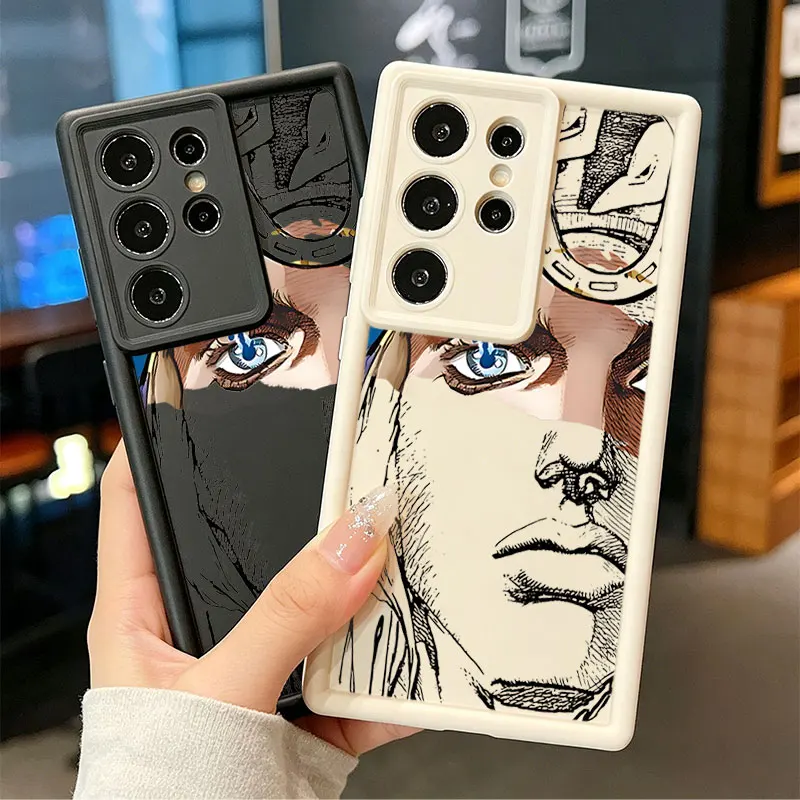 Gyro Zeppeli JoJo's Bizarre Silicone Phone Case For Samsung Galaxy S26 Ultra S26 Edge S25 FE S24 S23 S22 ULTRA S21 PLUS S20FE