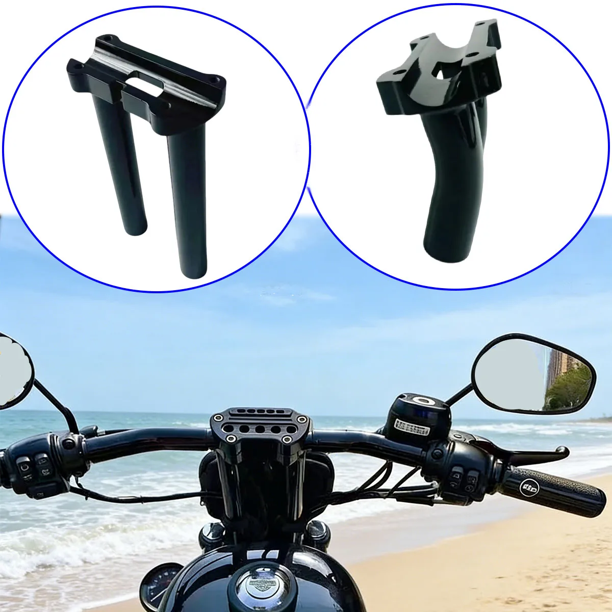 For Harley 117 Softail Street Bob Low Rider S/ST 2025 Motorcycle Handlebar Adjustable T Riser Clamp