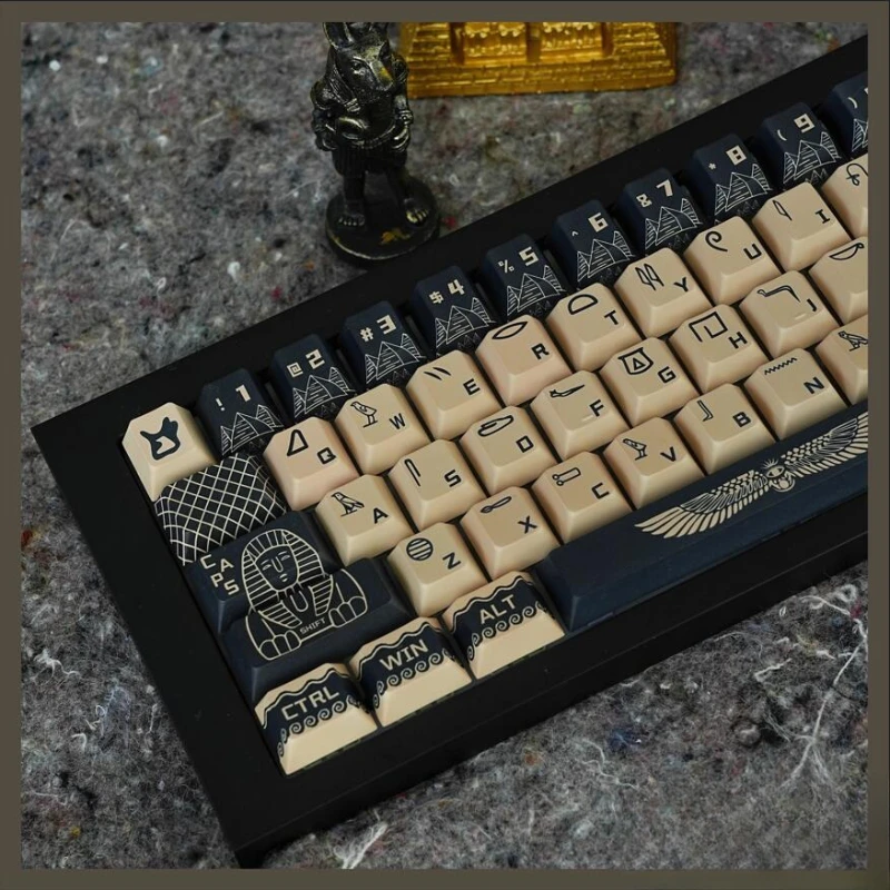 Imagem -06 - Faraó Egípcio Cherry Keycaps Processo de Sublimação de Calor Altamente Personalizado Material Pbt Limitado ao Original