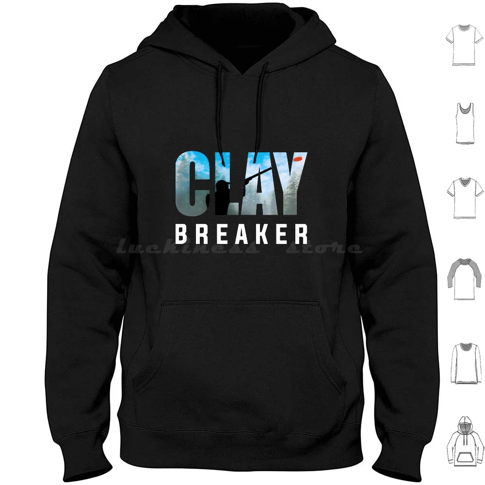 Clay Breaker-Clay Pigeon Shooting Shot Gun Skeet Trap Target Gifts Essential Hoodie cotton Long Sleeve Clay Breaker