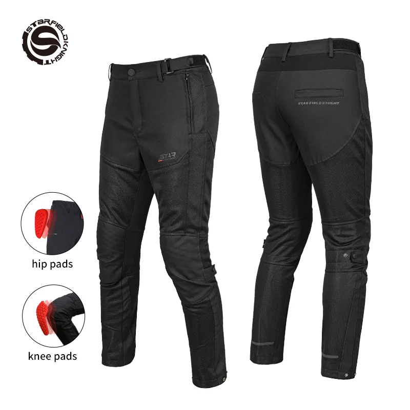 

Star Field Knight Summer Motorcycle Pants Moto Cycling Protective Gear Motocross Pants Motorbike Trousers Racing Equipment