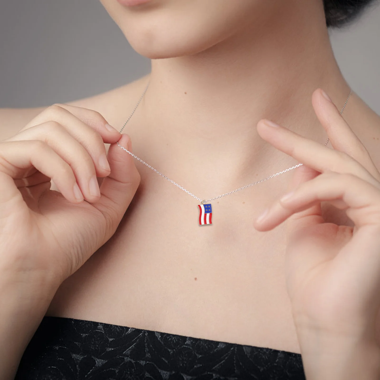 

20Pcs American Flag Charms Zinc Alloy Pendants for Jewelry Making DIY Earrings Bracelets Keychains Accessories