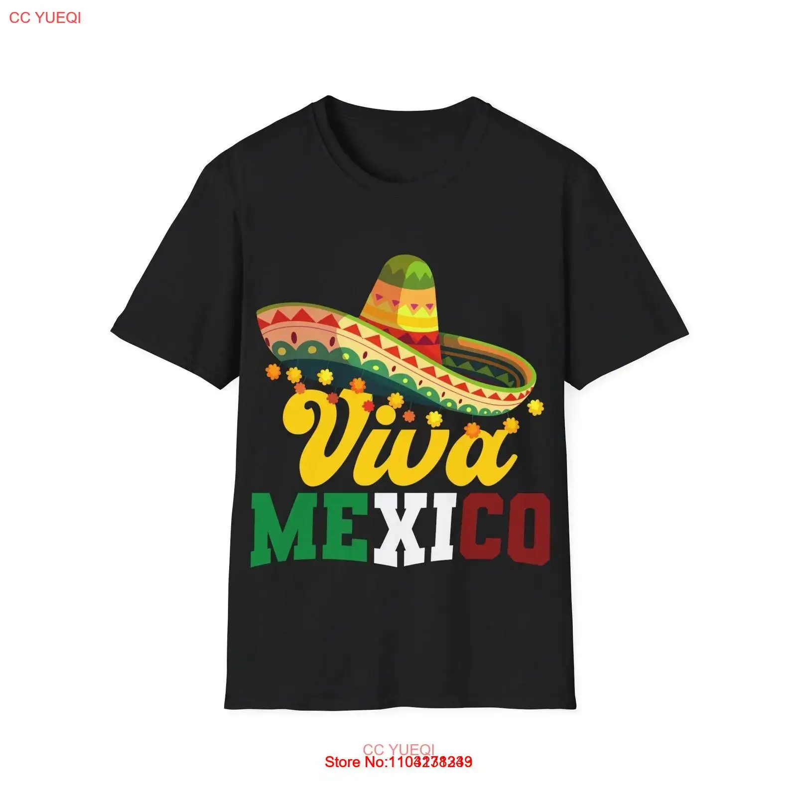 Viva Mexico T-Shirt Mexicana Carnival Sombrero Viva Mexico Outfit Fiesta Shirt