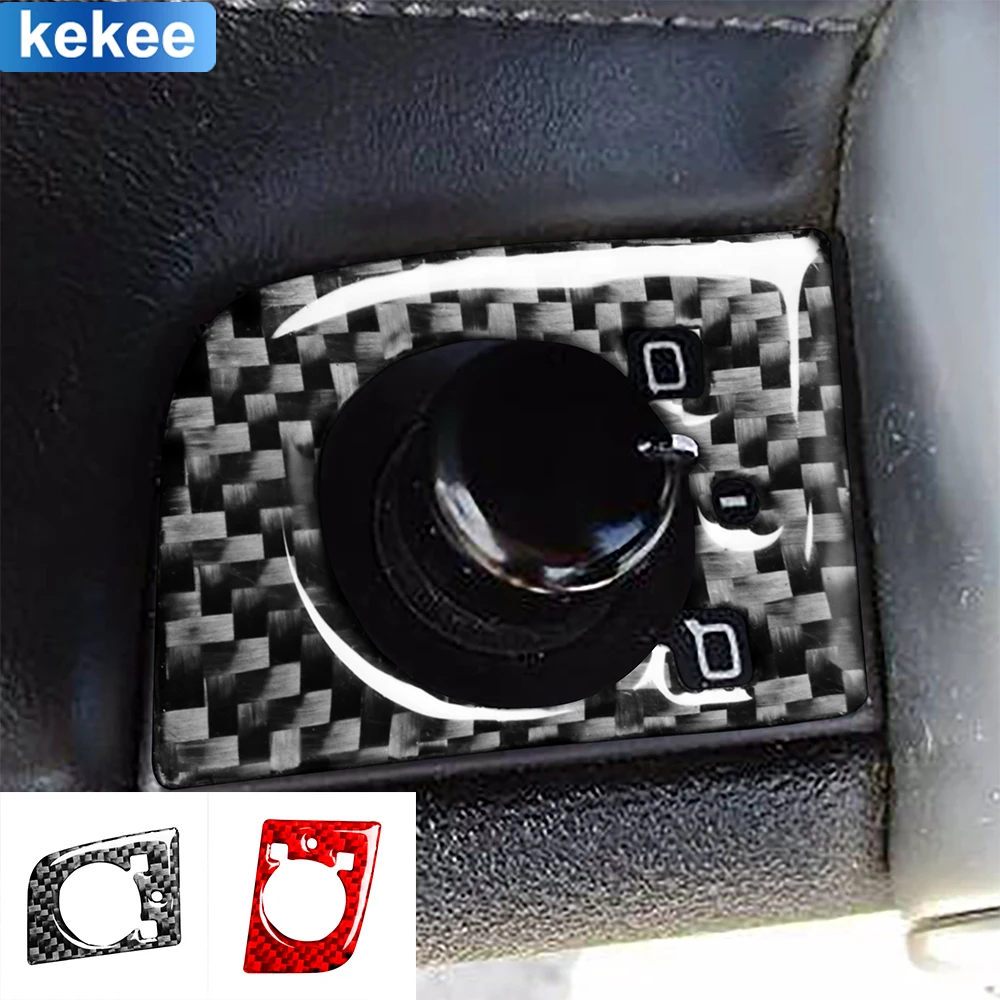 

For Audi TT MK1 8N 2001 2002 2003 2004 2005 2006 Lift Button Panel Tuning Real Carbon Fiber Sticker Car Interior Accessories