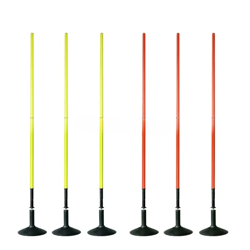 Portable football training bar with 67-inch ground marker 170cm football training bar