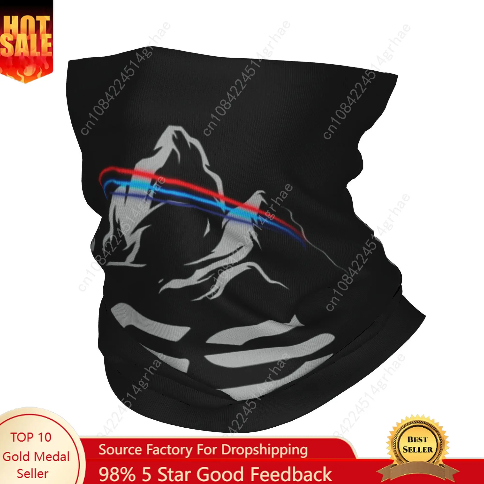 

Custom GS Motorcycle Logo Adventure Bandana Neck Warmer Women Men Winter Hiking Ski Scarf Gaiter Face Cover