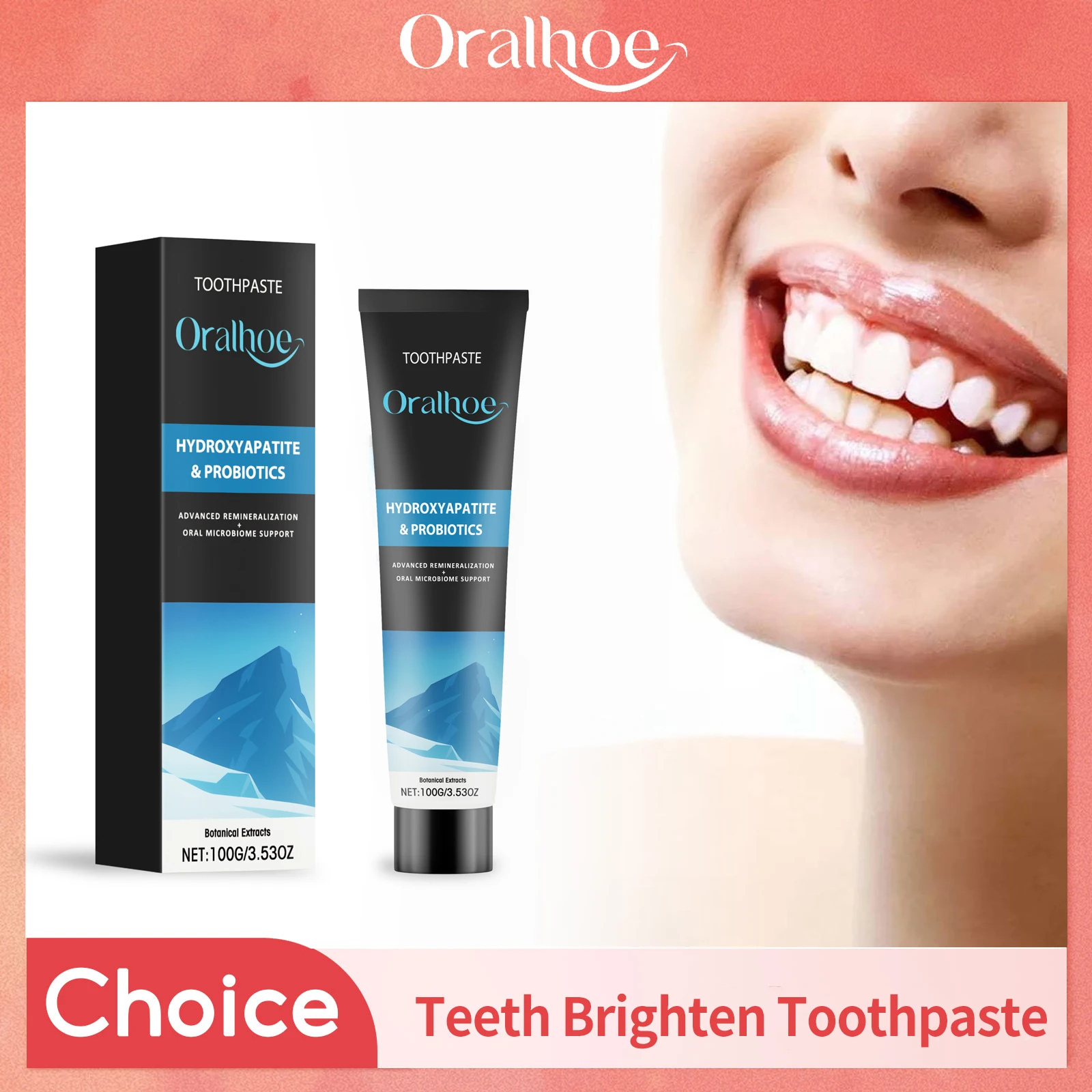 Hydroxyapatit-Zahnpasta reduzieren Kaffee- und Teeflecken, Zahnaufhellung, entfernen Mundgeruch, verhindern Karies, Aufhellung, Zahnpasta