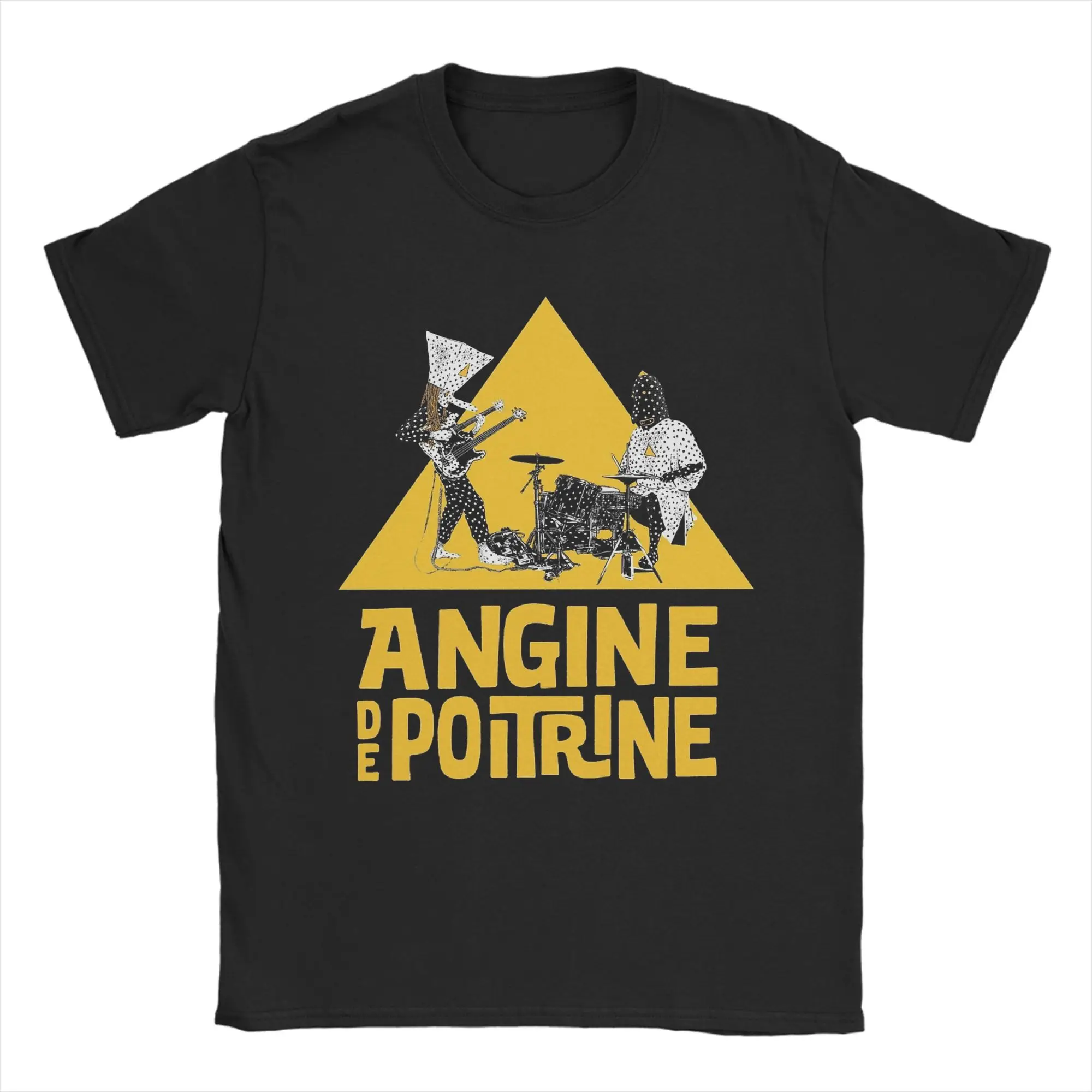 Angine de Poitrine T-Shirts for Men  Hipster Cotton Tees O Neck Short Sleeve T Shirts 6XL Clothes