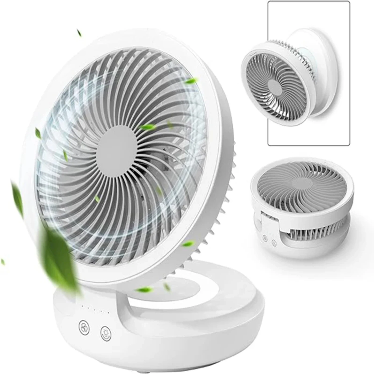 Ventilador de mesa de carregamento USB, poderoso, silencioso, multifuncional, 3 velocidades ajustáveis, ideal para criar um, novo