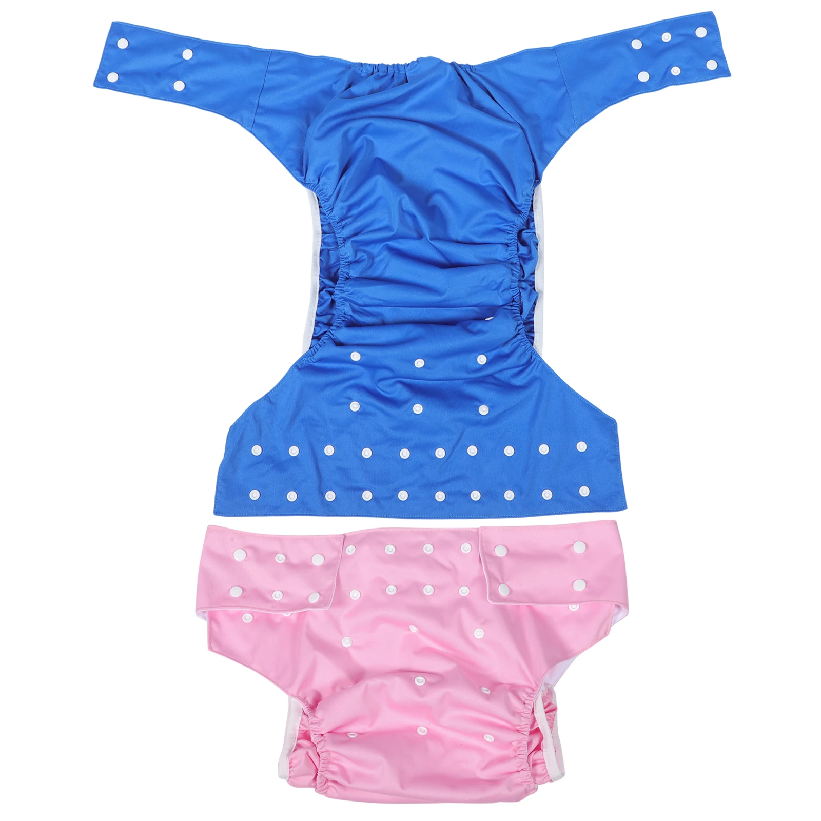 

2Pcs Adult Cloth Diapers Waterproof Leakproof Washable Reusable Nursing Diapers Adjustable Comfortable Incontinence for Elder