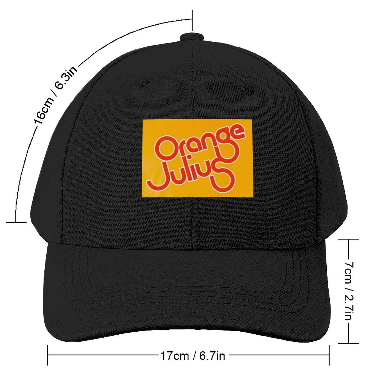 Orange Julius Baseball Cap Cosplay Designer Hat Beach Outing Uv Protection Solar Hat Women Caps Men's