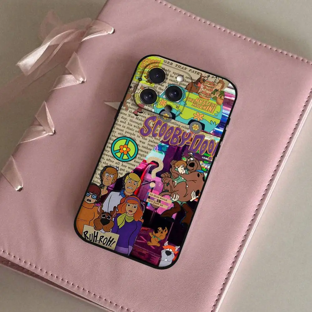 حافظة هاتف كارتونية S-Scoo-bys-D-Doo غلاف أسود لهاتف آيفون 17/16/15/13/14 Pro Max/ 11Plus/X/Xr/Xs Max/12 نماذج متوافقة صغيرة #2