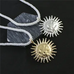 Holiday Style Alloy Sun Pendant Necklace Versatile Beach Style Necklace For Women