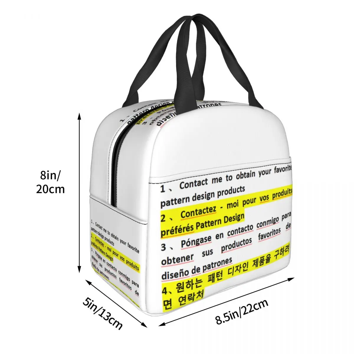 customized Lunch Bags Insulated Bento Box Portable Lunch Tote Resuable Picnic Bags Cooler Thermal Bag for Woman Children Work