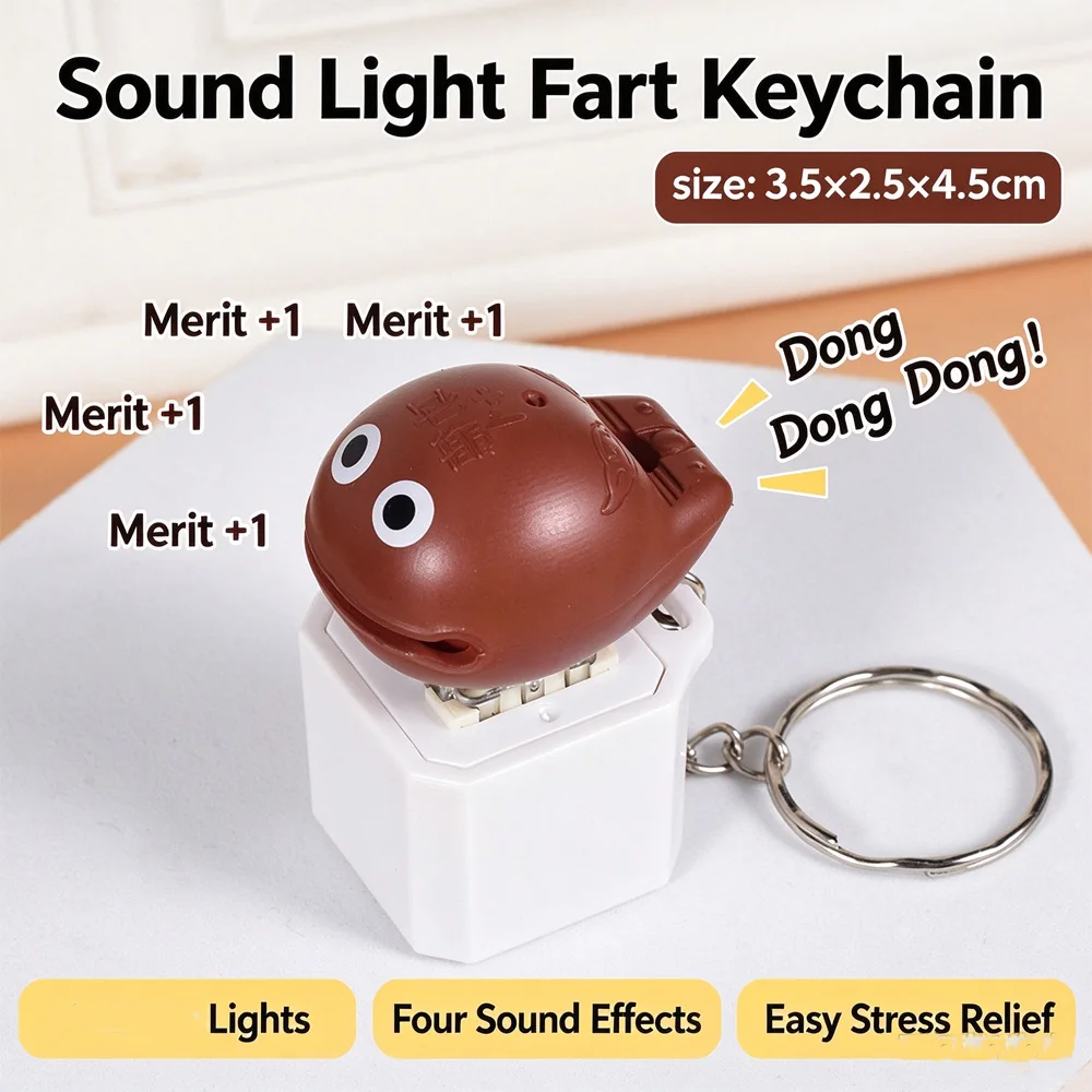 HOT 키캡 Wood Fish Keycap Keychain Keyboard Keycap Clicker Backpack Hanging Ornament Pendant Charms Keycap Button Handrelax Gifts@