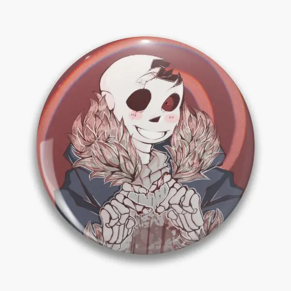 Horror Sans Design  Soft Button Pin Women Lover Creative Decor Metal Badge Brooch Cute Collar Jewelry Clothes Hat Gift Cartoon