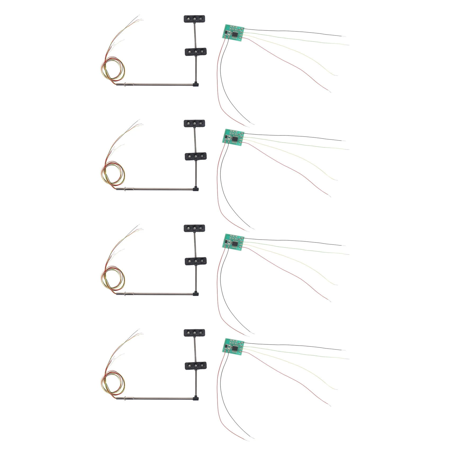 

CEA 4X 3-цветные светофоры, масштабная модель Ho Oo, 6 светодиодов для DIY, песочный стол, пересечение, уличная конструкция, модель 4