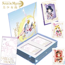 Genuine Sailor Moon Cards Collection for Children Japan Anime Manga Reproduction Flip Book Cards Hobbies Friends Birthday Gifts