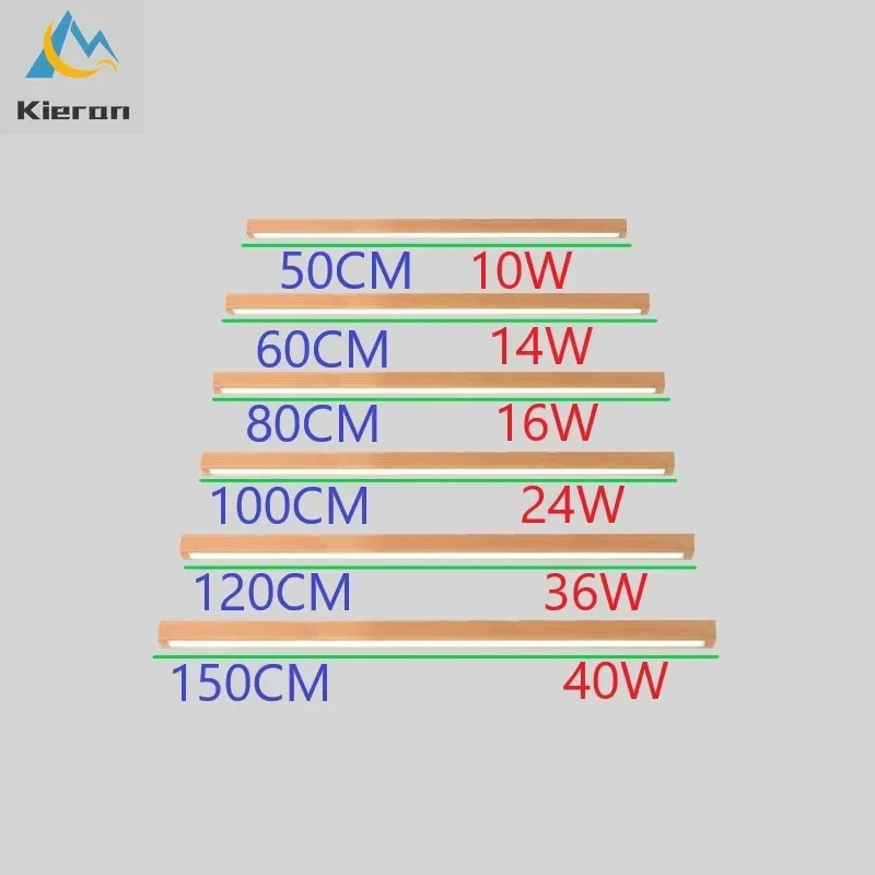 Imagem -06 - Simples e Moderno Tira Longa de Madeira Maciça Conduziu a Lâmpada do Teto Quarto Estudo Restaurante Hotel Lâmpada Cabeceira Sala Estar Decoração Teto Luz