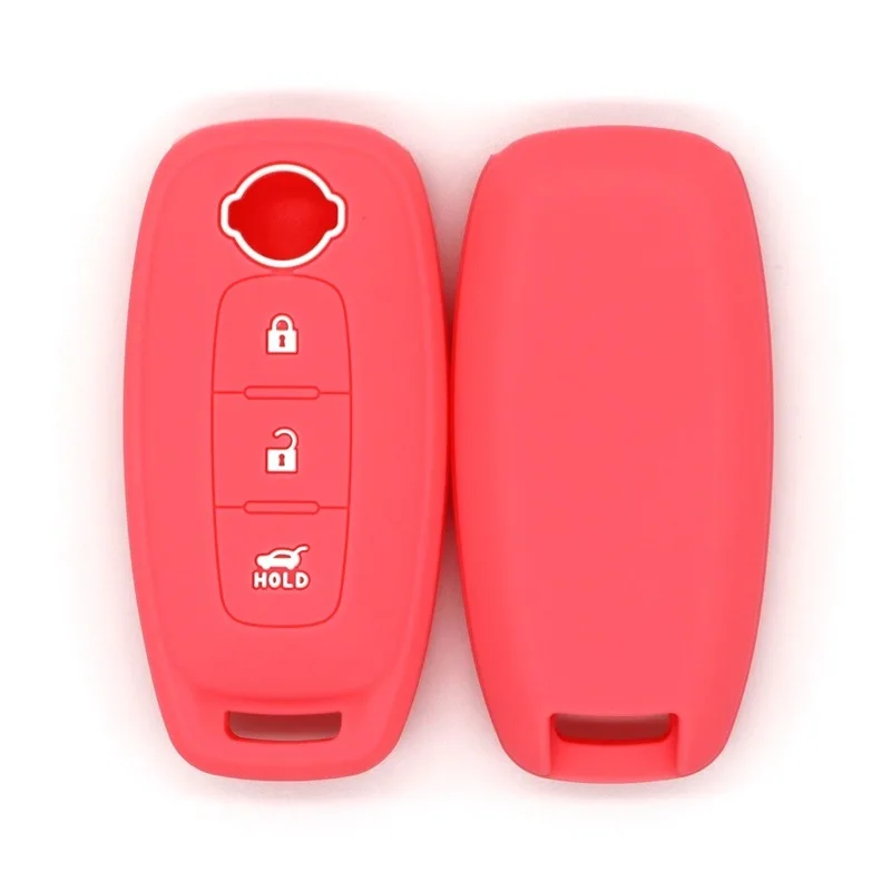 

Silicone Car Key Case for 2023 Nissan Terra/Patrol/Latio/TIIDA/Kicks/Teana/Qashqai/Sylphy - Protective Pouch Decor Accessories