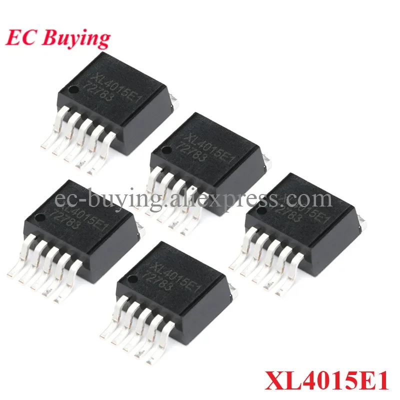 5Pcs/1pc XL4015E1 XL4015 4015 TO-263 180KHz Buck Step Down DC Power Converter Regulator IC Chip Integrated Circuit New Original