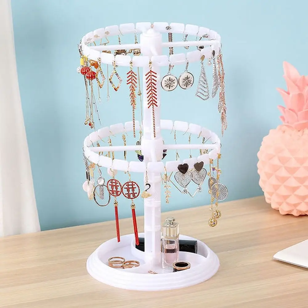Display Earrings Rack Necklaces Display Korean Show Case Jewelry Organizer Jewelry Racks Holder Rotating Jewelry Display