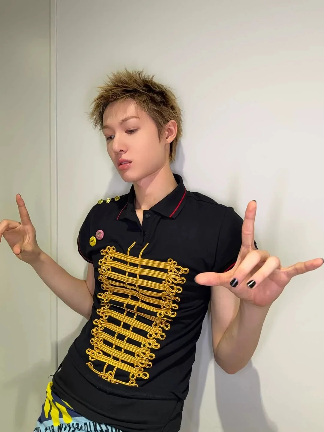 Court Style Short Sleeve  Shirt Marching Band Ribbon Design Breathable Moisture Wicking Cotton T-Shirt for Men And Women