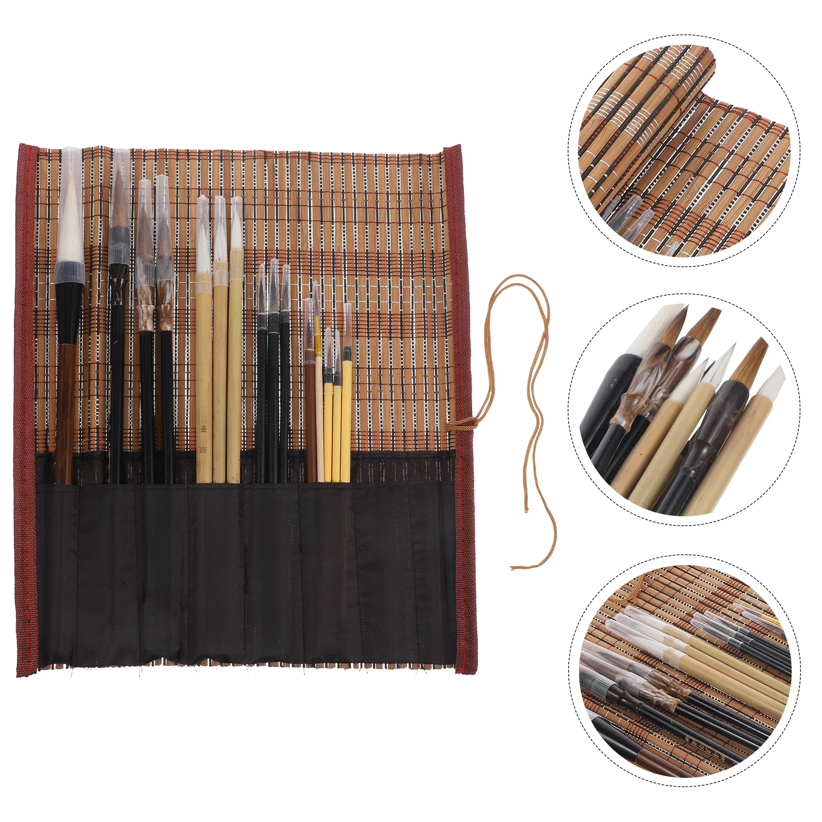 1 Set Of Chinese Calligraphy Brush Set Fine Tip Traditional Painting Writing Tool For Artistic Creation Lightweight Portable