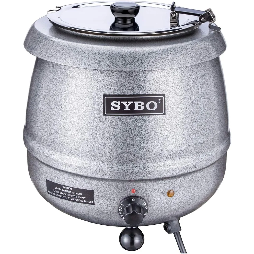 

SB-6000-2G Commercial Grade Soup Kettle with Hinged Lid and Detachable Stainless Steel Insert Pot for Restaurant
