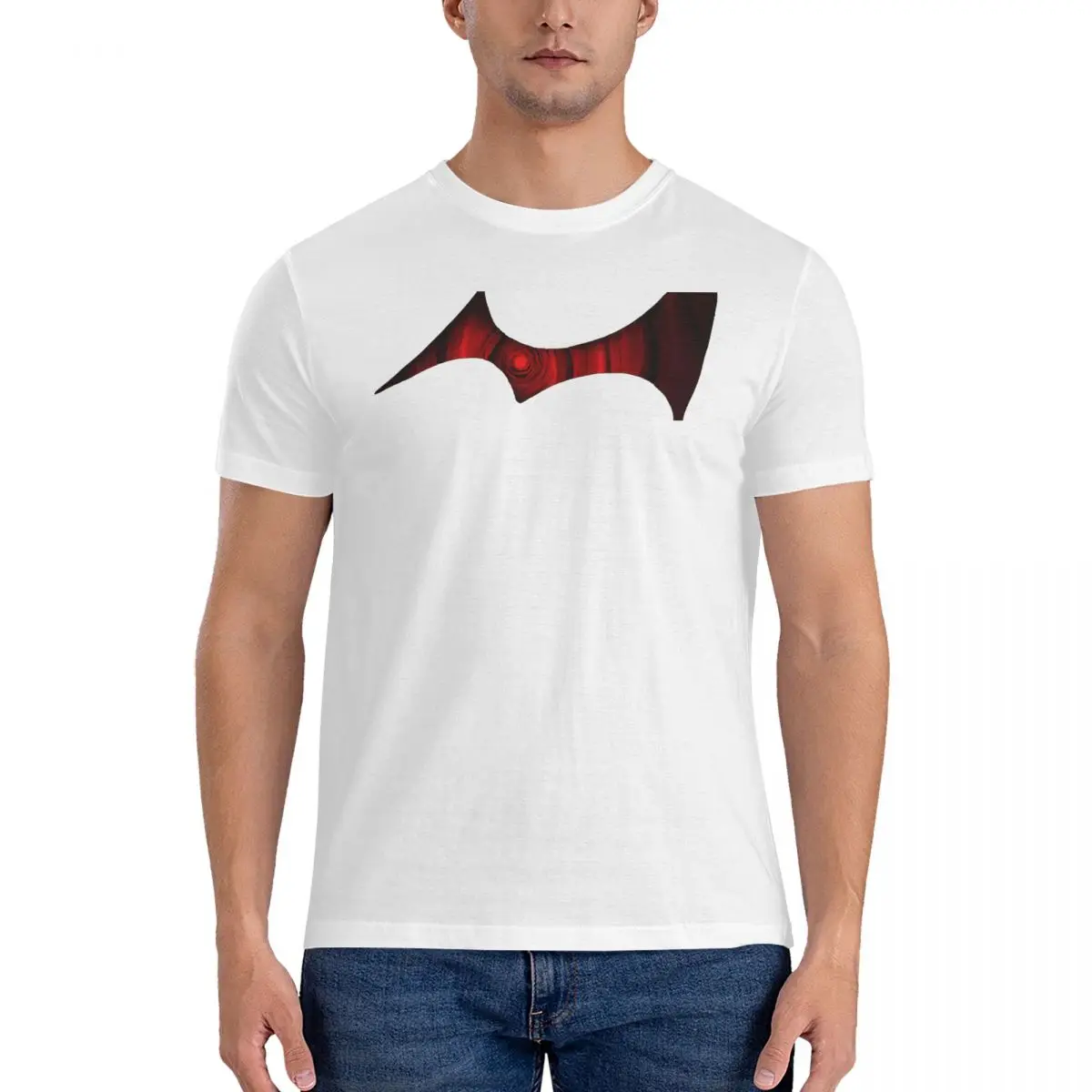 Одномедвежья искусственная для мужчин Danganronpa крутые хлопковые футболки с круглым вырезом Футболка с изображением глаза Подарочная одежда