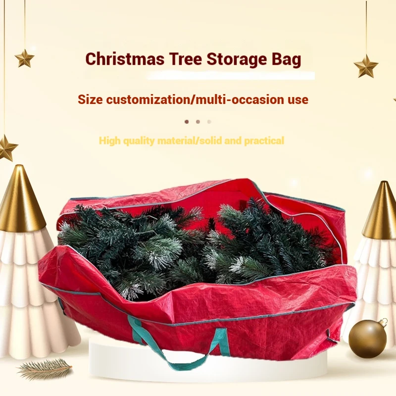 Christmas Tree Storage Bags Heavy Duty Tree Bags Reinforced Handles and Zippers Waterproof Storage Bags Packaging Organizer Inne