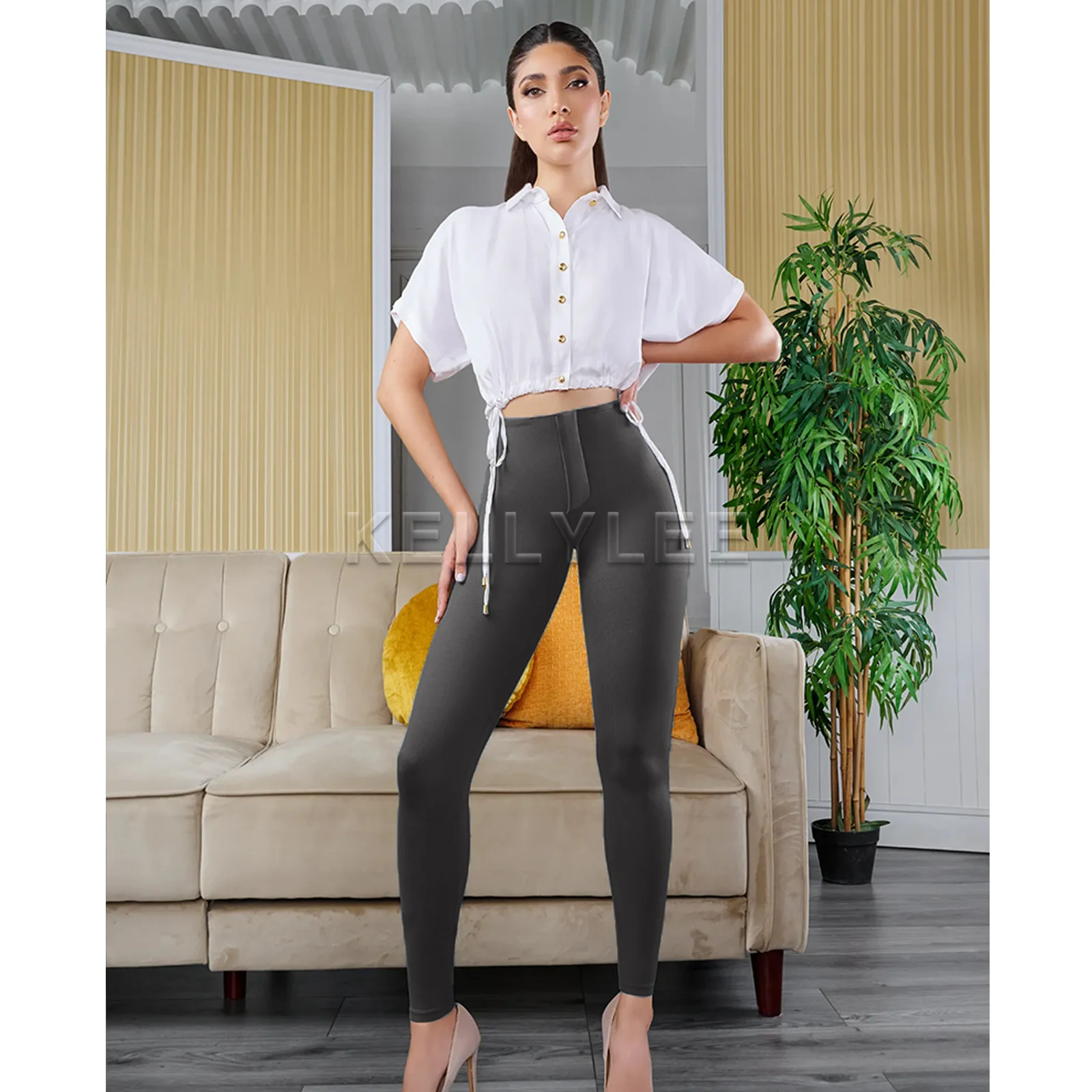 جينز ضيق عالي الخصر للنساء ، ليغنغز رفع التخسيس ، سروال مستقيم بطول كامل ، ملابس خروج الشارع ، ورك مثالي ، Y2K