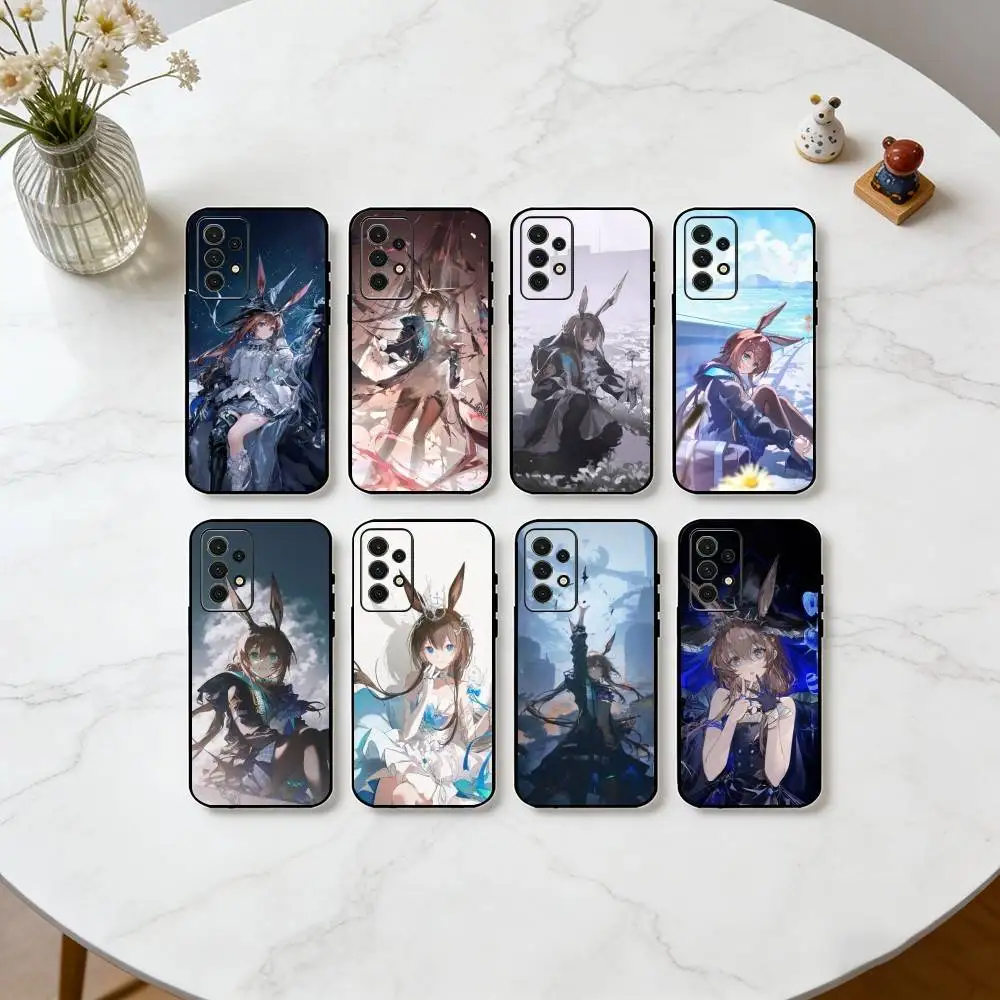 

A-Amiya Game Fan Art Graphic Phone Case Black Silicone Soft For Samsung S25,S24,S21,S22,S23,S30,Ultra,S20,Plus,Fe,Lite