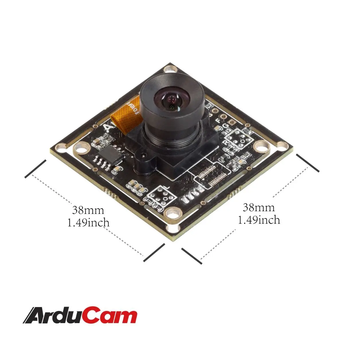 لوحة كاميرا Arducam 120fps Global Shutter USB، وحدة كاميرا ويب 1MP OV9281 UVC مع عدسة M12 منخفضة التشويه بدون ميكروفونات، f