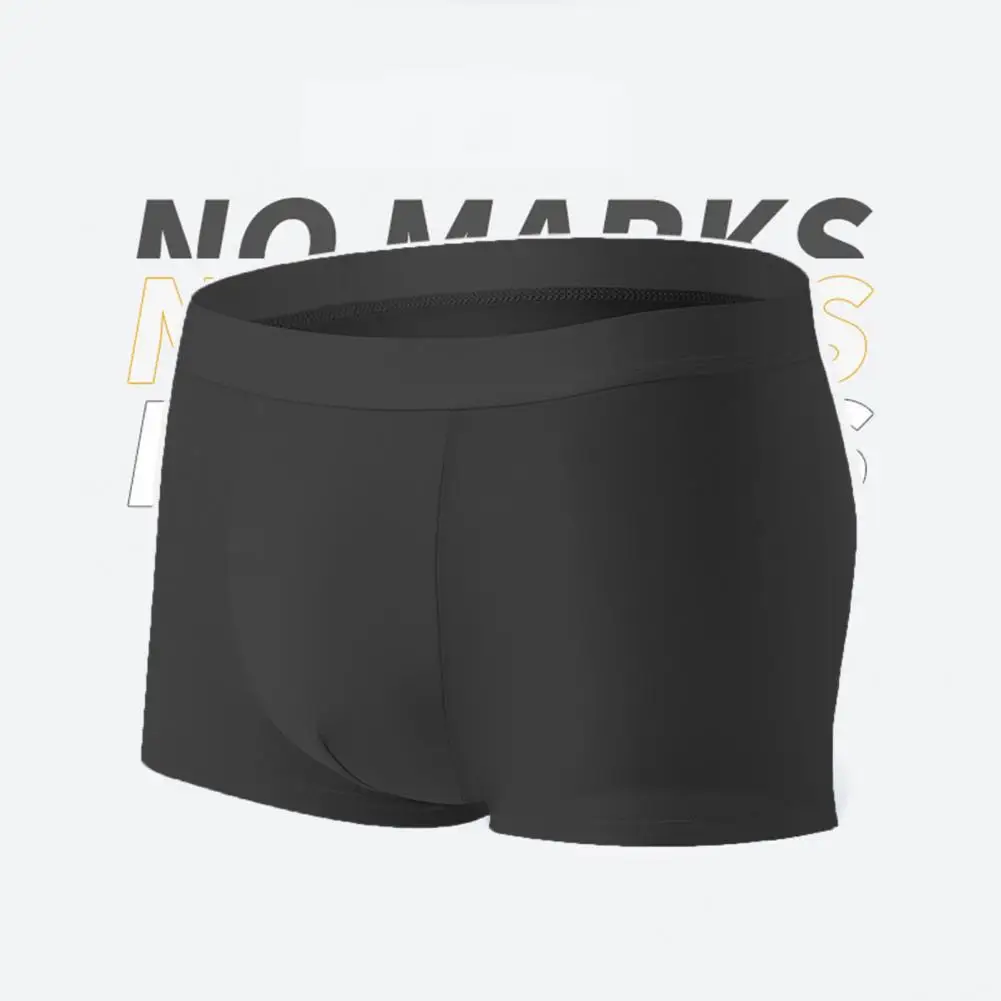 Men Stretchy Briefs Sweat-Absorption Panties Underwear Highly Elastic Breathable U Convex Male Underpants for Men