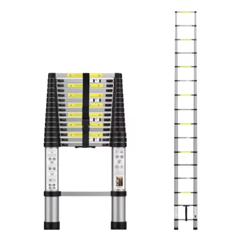 Multifunctional Telescopic ladder Aluminum alloy Straight ladder Lifting Engineering Portable Household Folding Herringbone