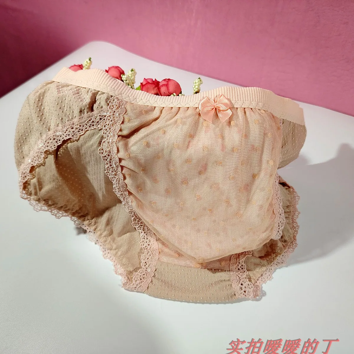 Man's Botie Pink Dots Cotton Touch Panties Briefs BF Gifts Live Show Fkk Private Party LBGQT Harajuku - Image 6