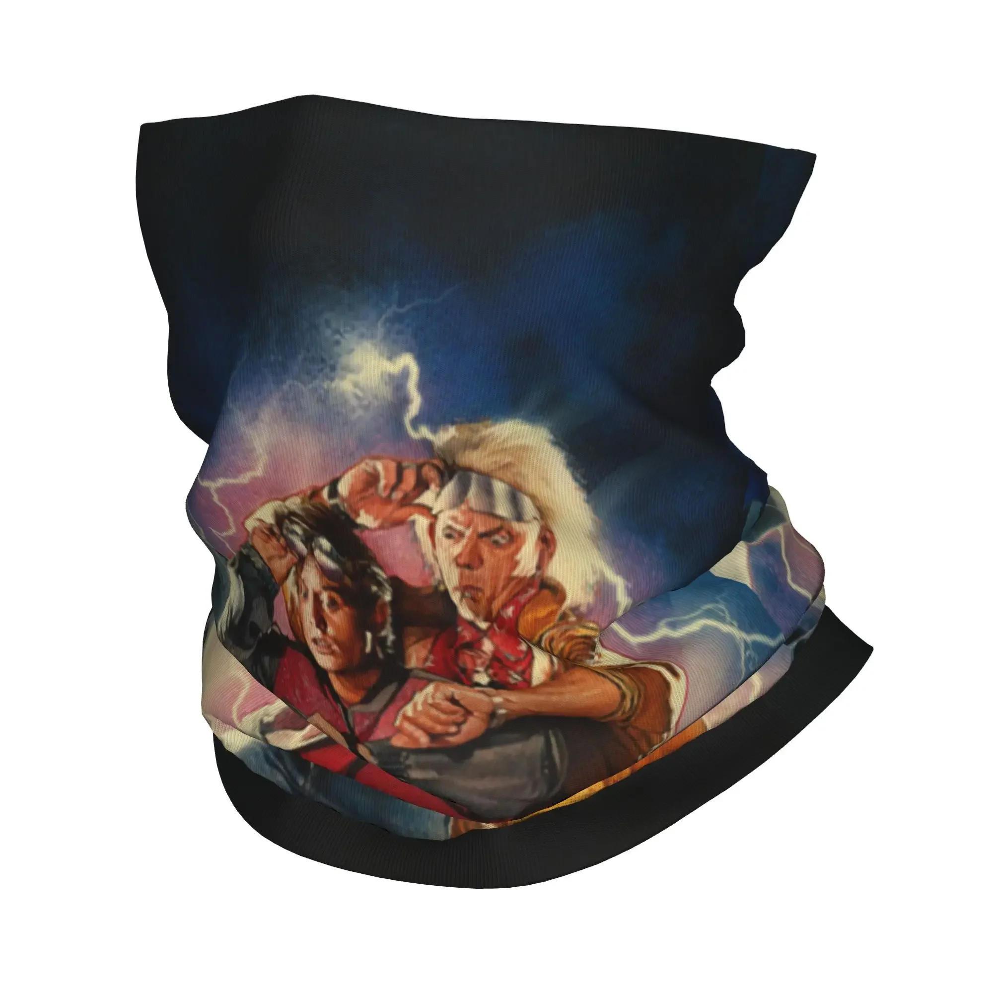 New Marty And His Fusion Powered Future Bandana Winter Neck Warmer Windproof Wrap Face Scarf Ski Back To The Future Gaiter Headb