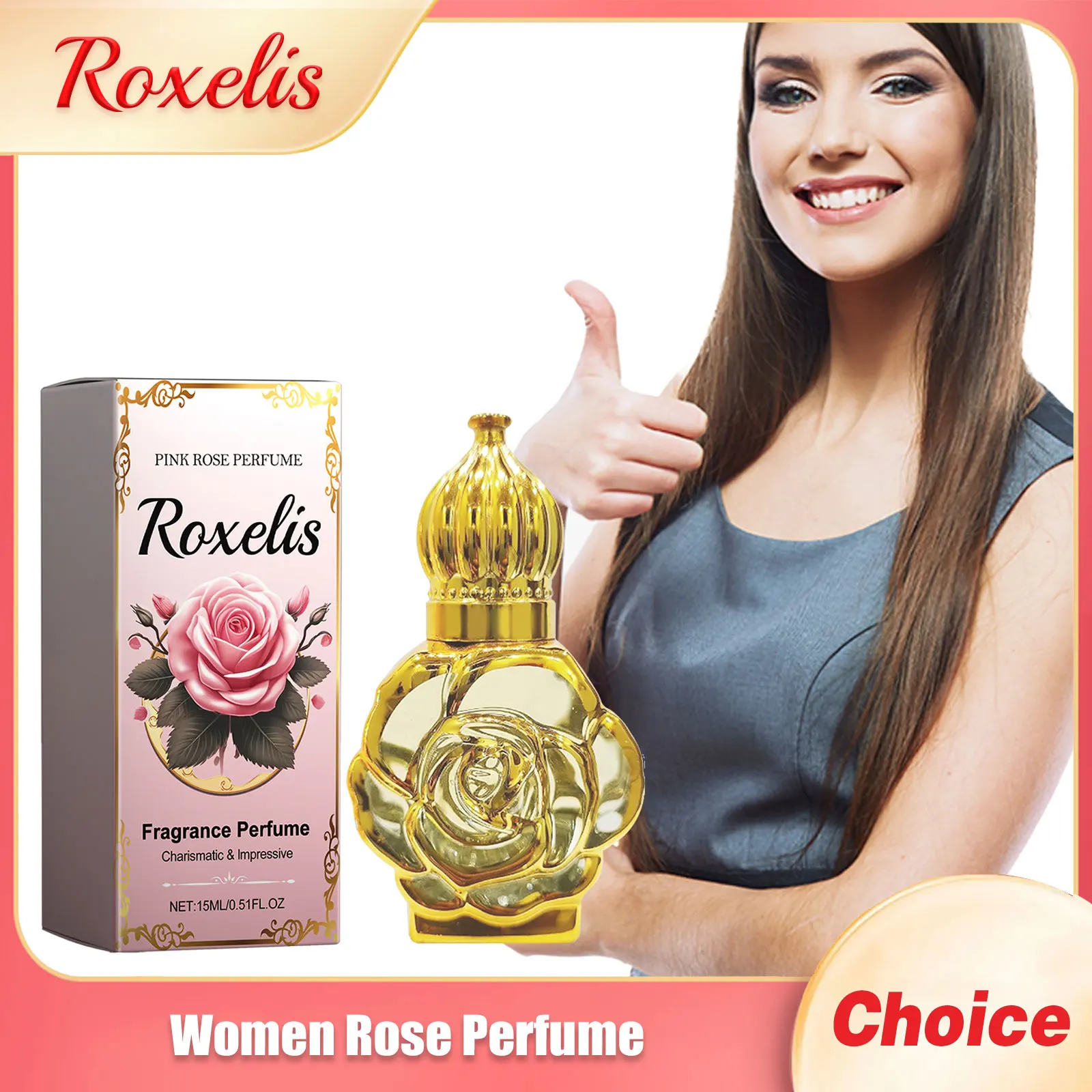 Perfume con fragancia de feromonas para mujer, aroma duradero para atraer el socio íntimo de los hombres, mejora el encanto, regalo, Perfumes refrescantes de rosas corporales