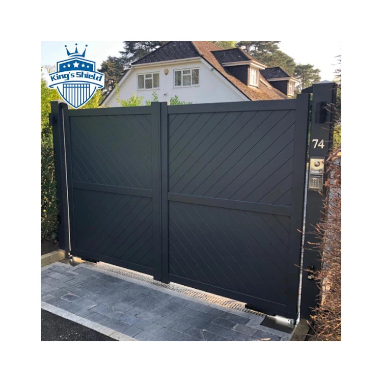 

Finest Price Factory Directly Supply New Design Motor Automatic Swing Iron Metal Gate