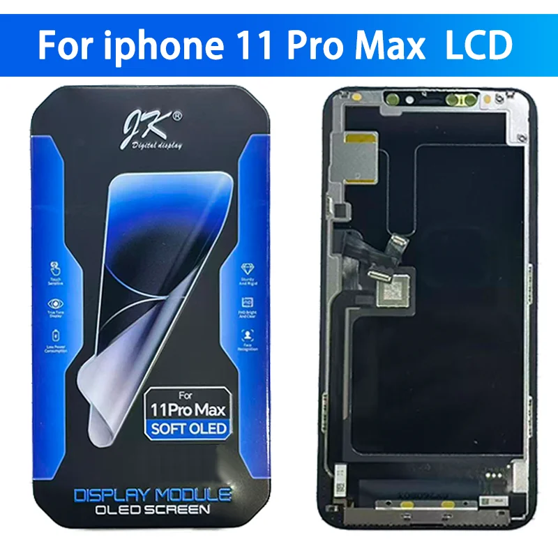 JK Soft OLED Series Screen For iPhone XS 11 12 13 14 15 16 Plus 17 Pro Max LCD Display Touch Screen Digitizer Replacement