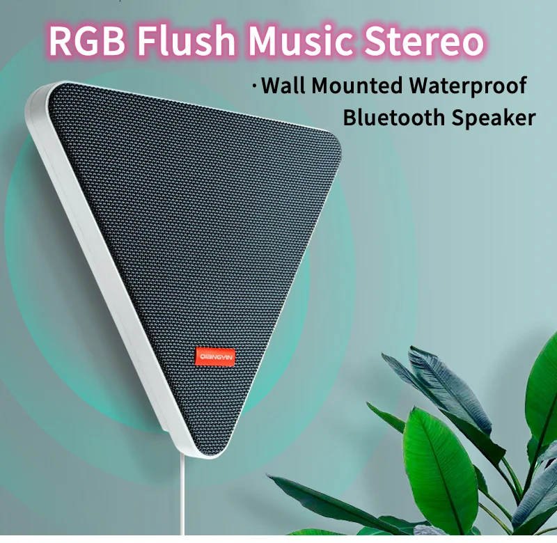 Wall-Mount Speaker Bluetooth Connection USB For Public Address In Restaurant Small Store Remote Control Subwoofer Music Center