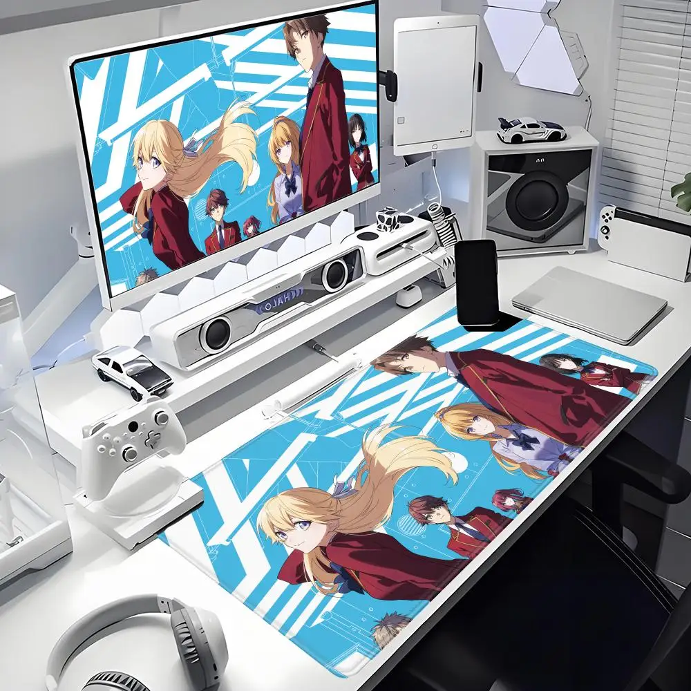 

Classroom of the Elite Animation Beautiful patternsOffice Computer Desk Mat Table Big Mouse Pad Laptop Cushion Nonslip Decor