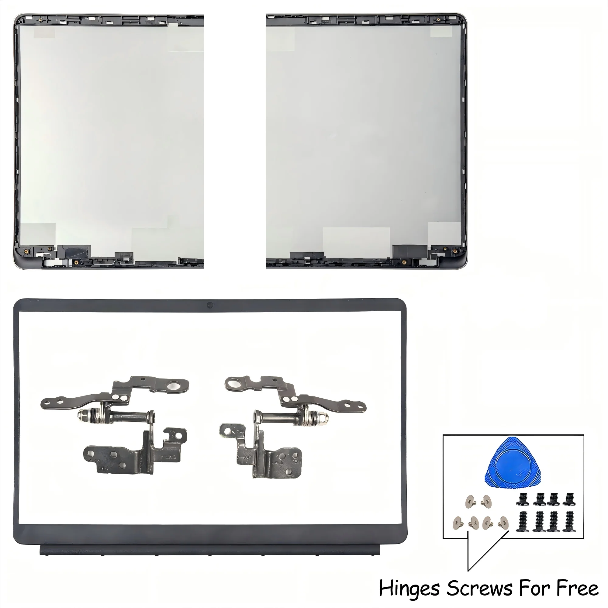 

NEW For MateBook D MRC-W50 MRC-W60 MRC-W10 PL-W19 Laptop LCD Back Cover Front Bezel Hinges Case 15.6" Silver